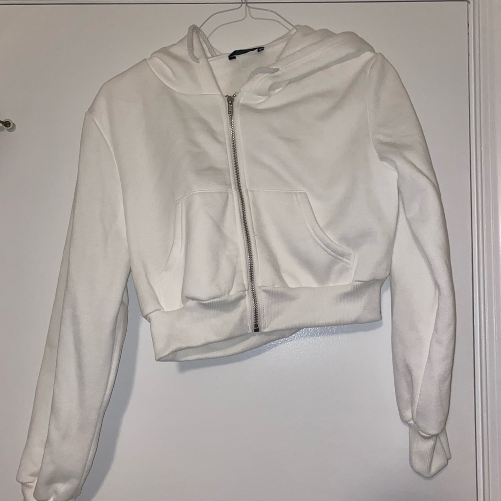 Cropped Zipper Hoodie